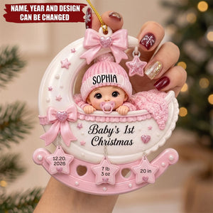 A Little Miracle’s First Holiday - Personalized Acrylic Ornament