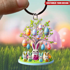 Personalized Gifts For Easter's Day Keychain Bunny Kids
