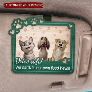 We're Watching You - Dog & Cat Personalized Car Visor Clip, Gift For Pet Owners, Pet Lovers