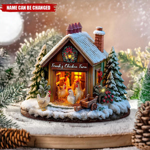 Chicken Lovers Gift - Personalized Chicken Custom Shaped Acrylic Plaque