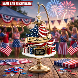 Celebrating America’s Legacy Together - Personalized Acrylic Custom Shape Ornament