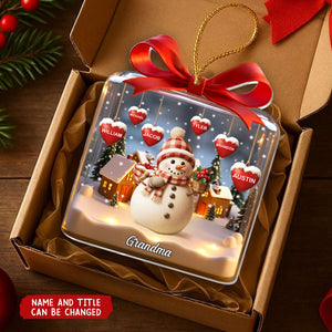 My Favorite Part Of Christmas Is Family - Personalized Christmas Acrylic Ornament