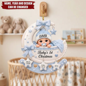 A Little Miracle’s First Holiday - Personalized Acrylic Ornament