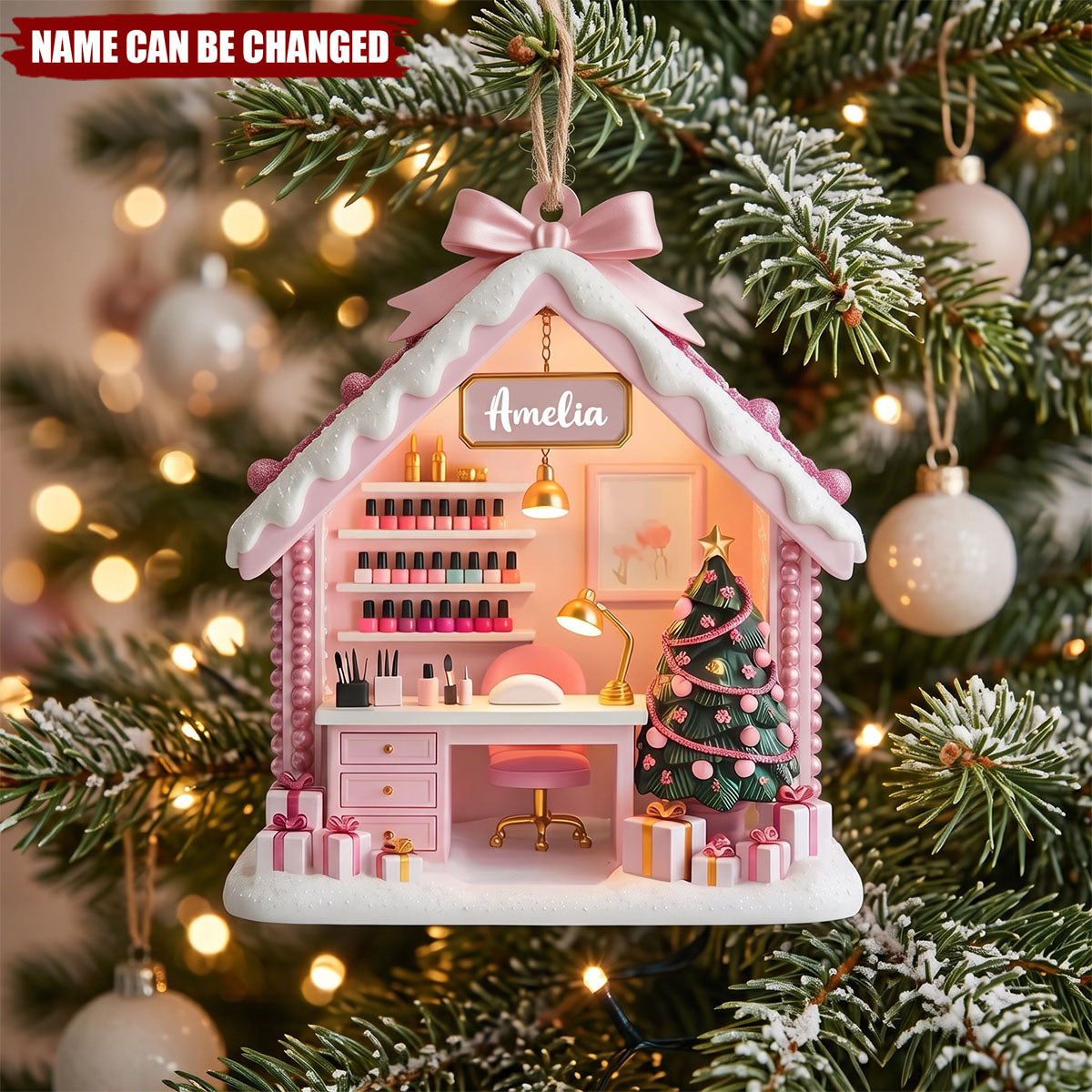 Where Every Nail Is A Masterpiece, Wood Ornament, Gift For Nail Artist