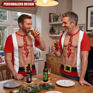 Let's Get Jolly, Personalized Custom Unisex All-Over Printed T-Shirt