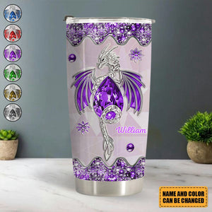 Enchanted Dragon Jewel Personalized Fantasy Tumbler