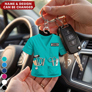 Scrubs & Medical Tools – Personalized Acrylic Keychain