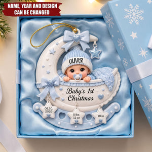 A Little Miracle’s First Holiday - Personalized Acrylic Ornament