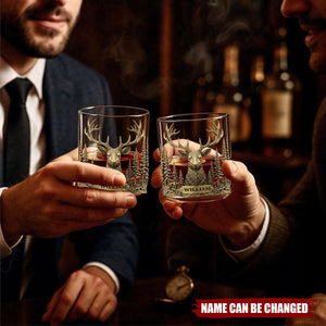 Love Hunting - Personalized Hunting Whiskey Glass
