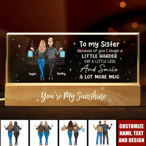 I Promise You Won't Have To Face Your Problems Alone - Personalized Acrylic 3D LED Night Light