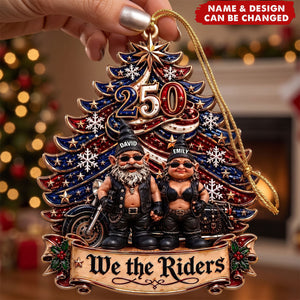 Biker Motorcycle Gnome Couple - Personalized Gifts For Couple