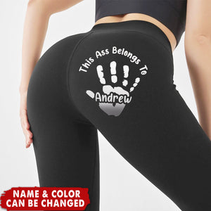 Reserved For One Lucky Hand - Personalized Custom Women Leggings - Gifts For Wife, Anniversary