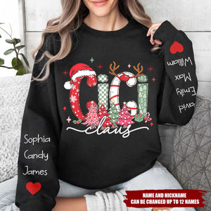 Personalized Christmas Grandma, Tree Christmas For Grandma, Gift Nana And Kids Sweatshirt