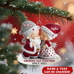Custom Acrylic Ornament - Personalized Anniversary Christmas Wedding Gifts