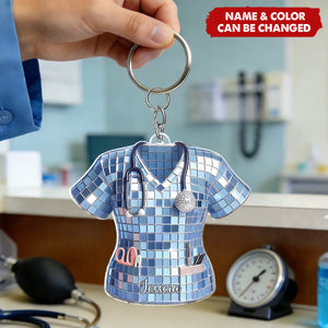 Love Nurse Life - Personalized Nurse Acrylic Keychain