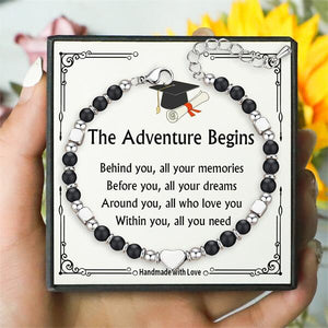 The Adventure Begins - 2025 Graduation Bracelets For Women, Girls Graduates