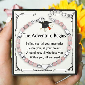 The Adventure Begins - 2025 Graduation Bracelets For Women, Girls Graduates