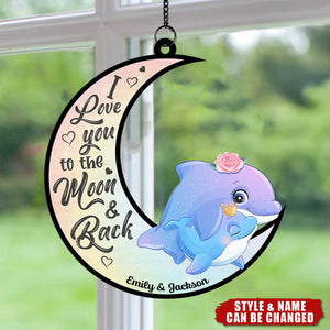 Personalized Gifts For Grandma Mom Window Hanging Suncatcher Ornament