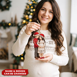 See You In 2027 Personalized Wooden Ornament - Custom Christmas Keepsake for Parents-to-Be