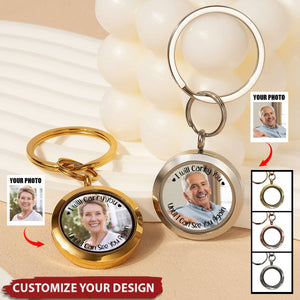 Custom Photo I Will Carry You Family Memorial - Personalized Keepsake Keychain