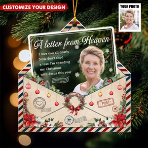 Custom Photo Memories Are The Treasures That Stay Forever - Memorial Personalized Acrylic Ornament