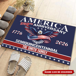 America 250th Anniversary - Personalized Doormat
