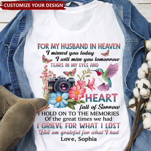 Missing You Every Day, Loving You Always - Memorial Personalized T-Shirt