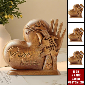 Dad You Are The Piece That Holds Us Together - Personalized Father Acrylic Plaque