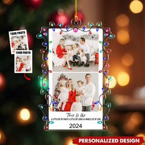 Custom Photo Family Friends Christmas Acrylic Ornament