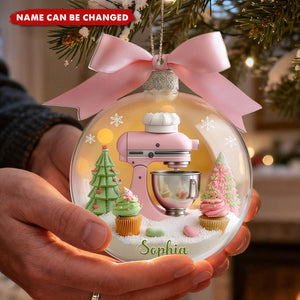 Custom Baking Mixer Acrylic Ornament – Personalized Christmas Decor for Bakers