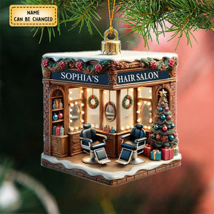 Hair Salon Ornament, Personalized Ornament