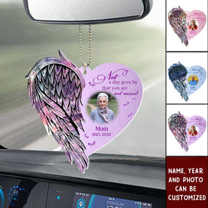Not A Day Goes By That You Are Not Missed - Personalized Memorial Acrylic Ornament
