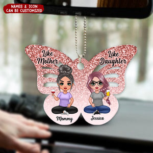 Like Mother Like Daughter Butterfly Personalized Acrylic Ornament