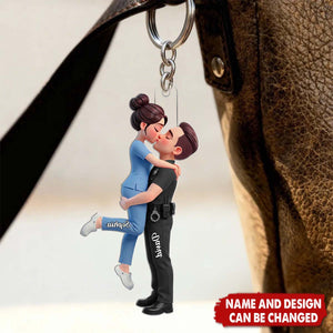 Hero Couple Forever Love - Personalized Keychain, Gift for Couple