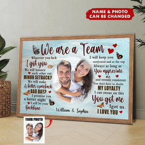 We Are A Team - Anniversary Gifts - Personalized Poster Prints