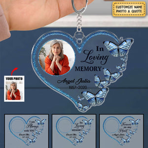 I Am Always With You Enter Name, The Years Upload Photo Personalized Acrylic Keychain