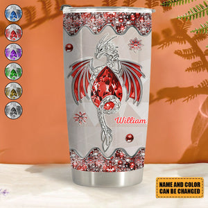 Enchanted Dragon Jewel Personalized Fantasy Tumbler
