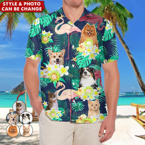 Custom Funny Pet Kids Photo Aloha Personalized Hawwaii Shirt