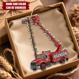 Keep The Lights On - Personalized Christmas Acrylic Ornament