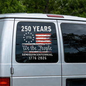 Celebrate Our America 250th Anniversary United States Car Window Decal Sticker
