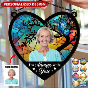 Always On My Mind - Personalized Window Hanging Suncatcher Photo Ornament