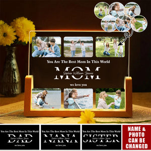 Personalized Photo Night Light - Mother Gifts - Gift for Mom