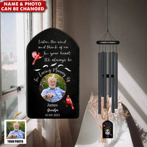 Custom Photo In Loving Memory Of You Memorial Wind Chimes