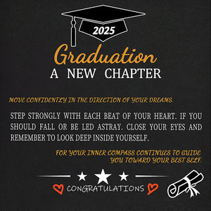 Personalized Leather Graduation Bracelet - Meaningful Gift for New Grads