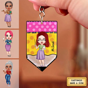 Love My Job - Gift For Teacher - Personalized Keychain