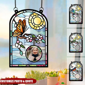 I'm Always With You - Personalized Photo Window Hanging Suncatcher Ornament