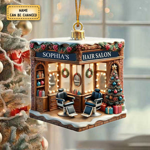 Hair Salon Ornament, Personalized Ornament