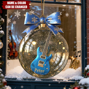 Guitar Dreams Keepsake Christmas Ornament Personalized Gifts