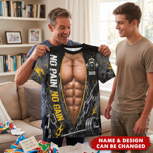 No Pain No Gain - Personalized Fitness All Over Shirt