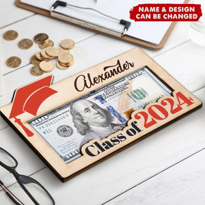 Graduation Money Holder - Personalized Graduation Gift Class of 2024